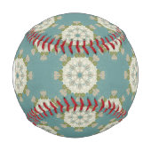 Damaskmuster mit abstrakten Elementen Baseball (Vorderseite)