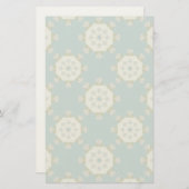 Damaskmuster mit abstrakten Elementen Briefpapier (Vorne/Hinten)