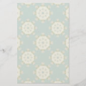 Damaskmuster mit abstrakten Elementen Briefpapier (Vorderseite)