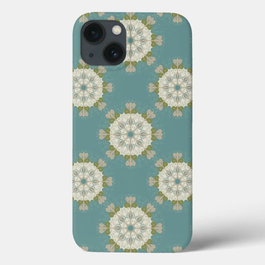 Damaskmuster mit abstrakten Elementen Case-Mate iPhone Hülle (Rückseite)