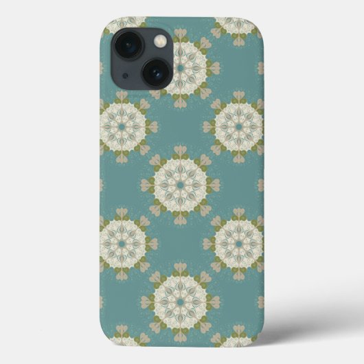 Damaskmuster mit abstrakten Elementen Case-Mate iPhone Hülle (Rückseite)