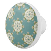 Damaskmuster mit abstrakten Elementen Keramikknauf (Rechts)