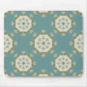 Damaskmuster mit abstrakten Elementen Mousepad (Vorne)