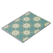 Damaskmuster mit abstrakten Elementen Notizblock (Linke Seite)