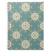 Damaskmuster mit abstrakten Elementen Notizblock (Vorderseite)