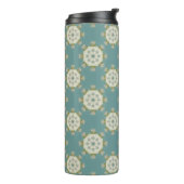 Damaskmuster mit abstrakten Elementen Thermosbecher (Nach links gedreht)
