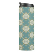 Damaskmuster mit abstrakten Elementen Thermosbecher (Nach rechts gedreht)