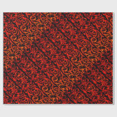 Damaskumhüllungspapier mit verzierten Wirbel Geschenkpapier (Flach)