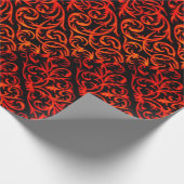 Damaskumhüllungspapier mit verzierten Wirbel Geschenkpapier (Ecke)