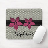 Damaskus-Blume Strickgrenzmousepad Mousepad (Mit Mouse)