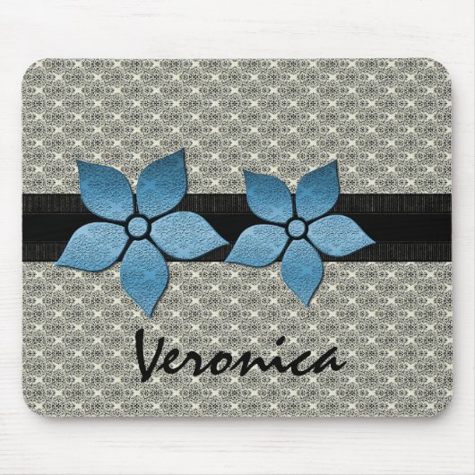 Damaskus-Blume Strickgrenzmousepad Mousepad (Vorne)
