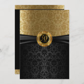 Damaskus-Design für das 50. Jubiläum Einladung (Vorne/Hinten)