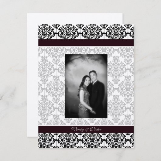 Damaskus-Doppelglücksprogramm 2 Einladung (Vorne/Hinten)