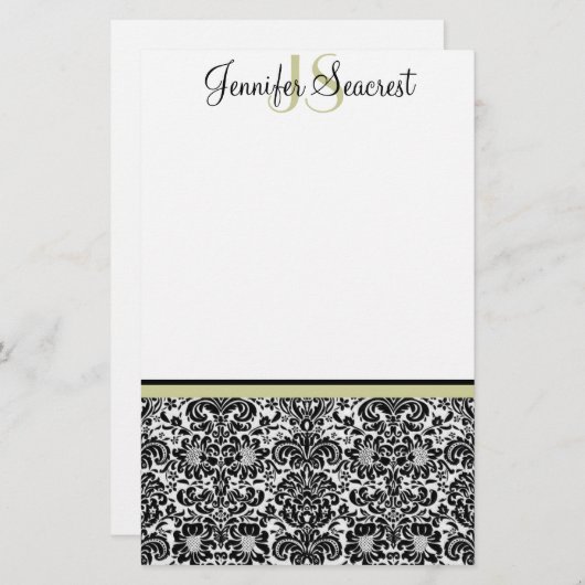 Damaskus, Gold Briefpapier (Vorne/Hinten)