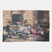 Damaskus Golden Gate, Altes Jerusalem Geschirrtuch (Horizontal)