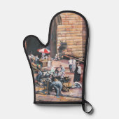 Damaskus Golden Gate, Altes Jerusalem Ofenhandschuh (Vorderseite)