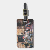 Damaskus Goldenes Tor, Altes Jerusalem Gepäckanhänger (Vorderseite vertikal)