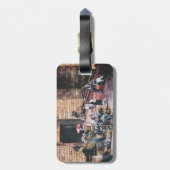 Damaskus Goldenes Tor, Altes Jerusalem Gepäckanhänger (Rückseite vertikal)