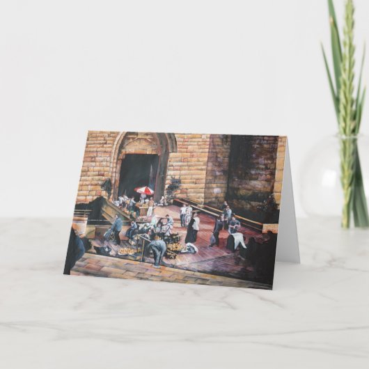 Damaskus Goldenes Tor, AltJerusalem Grußkarte Karte (Vorderseite)