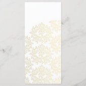 Damaskus-Goldmuster-Hochzeitsprogramme Programm (Rückseite)