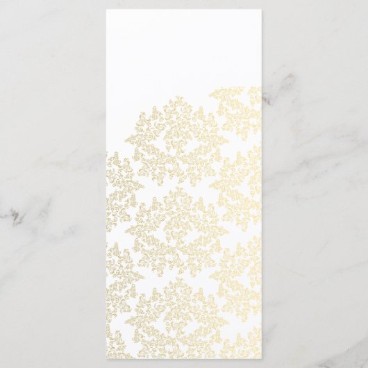 Damaskus-Goldmuster-Hochzeitsprogramme Programm (Rückseite)