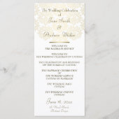 Damaskus-Goldmuster-Hochzeitsprogramme Programm (Vorderseite)