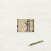 Damaskus Lavendel Western Country Cowboy Stiefel Post-it Klebezettel (Auf Schreibtisch)