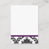 Damaskus lila Wunschkarten Begleitkarte (Rückseite)
