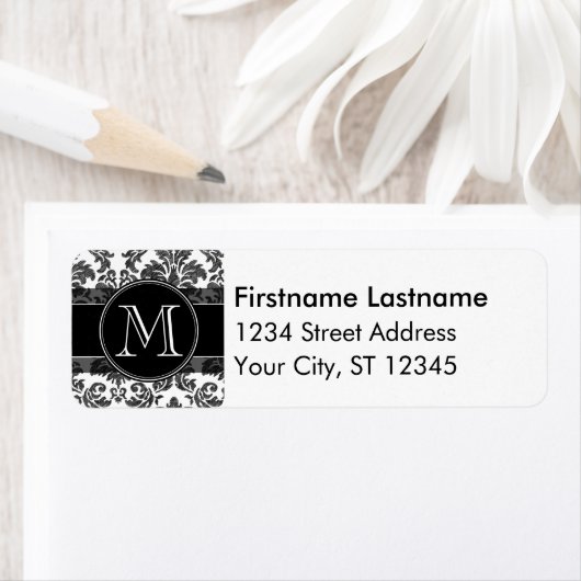 Damaskus-Muster für Schwarz-Weiß-Karton (Insitu)