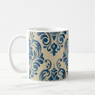 Damaskus nahtloses Muster aus floralem Ornament au Kaffeetasse