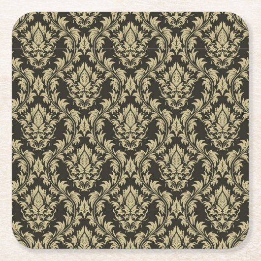 Damaskus Rechteckiger Pappuntersetzer (Vorderseite)