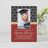 Damaskus schwarz, rot Abschluss Ankündigung Foto (Stehend Vorderseite)