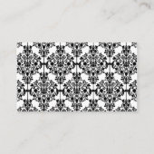 Damaskus, schwarz, weiß und grün Platzkarte (Rückseite)