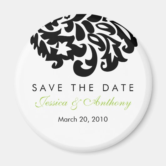 Damaskus speichern Datummagnet Magnet (Vorne)