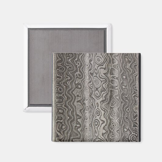 Damaskus Steel Magnet (Vorderseite/Rückseite)