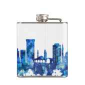 Damaskus Syrien Skyline Blue Flachmann (Rückseite)