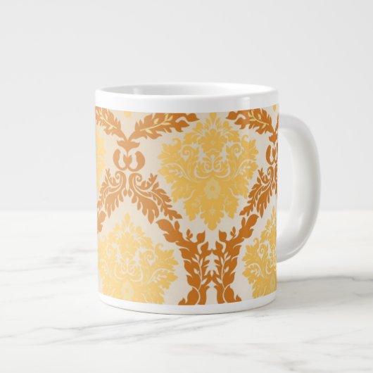 Damaskus-Tapete 5 Jumbo-Tasse (Vorderseite Rechts)