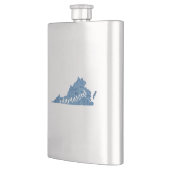 Damaskus, Virginia-Holzkörner Flachmann (Links)