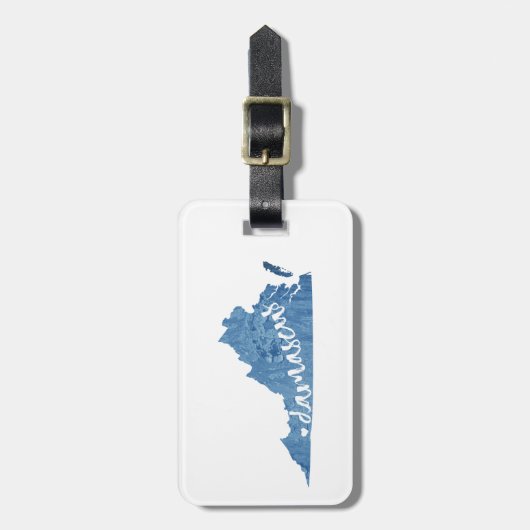 Damaskus, Virginia-Holzkörner Gepäckanhänger (Vorderseite vertikal)