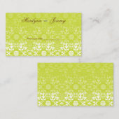 Damaskus-Wirbel platzieren Limone benutzerdefinier Platzkarte (Vorne/Hinten)