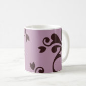 Damaskusmuster, Damasdesign, französischer Damast Kaffeetasse (VorderseiteRechts)