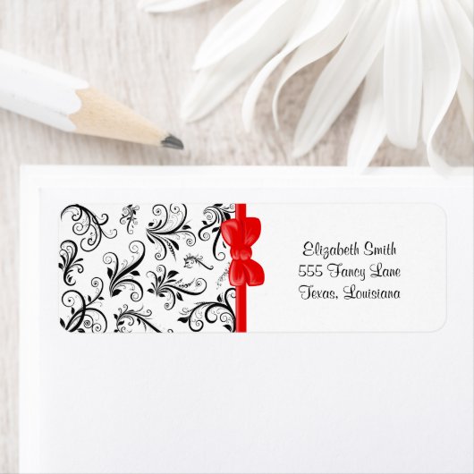 Damaskusmuster, französische Damaske, Schwarz und (Insitu)