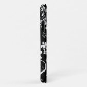 Damaskusmuster, französische Damaske, Schwarz und  Case-Mate iPhone Hülle (Hinten/Rechts)