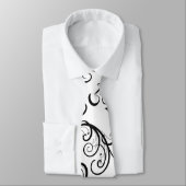 Damaskusmuster, französische Damaske, Schwarz und  Krawatte (Gebunden)