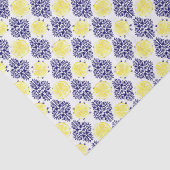 Damaskusmuster für die Marine und das Weiße Lemon Seidenpapier (Ausschnitt)