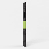 Damaskusmuster, Grau Damaske, Monogramm Case-Mate iPhone Hülle (Hinten/Rechts)