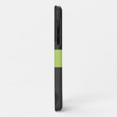 Damaskusmuster, Grau Damaske, Monogramm Case-Mate iPhone Hülle (Hinten/Links)