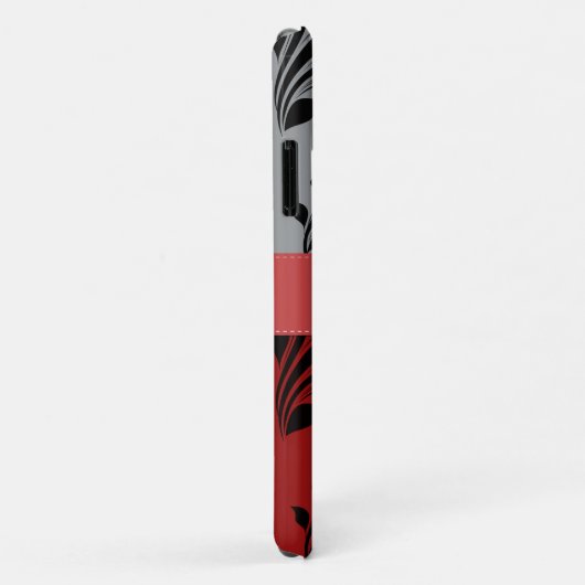 Damaskusmuster, grauer Damaske, roter Damaske, Ihr Case-Mate iPhone Hülle (Hinten/Rechts)