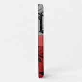 Damaskusmuster, grauer Damaske, roter Damaske, Ihr Case-Mate iPhone Hülle (Hinten/Links)