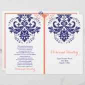 Damassohne, blau, Korallenhochzeit (Vorne/Hinten)